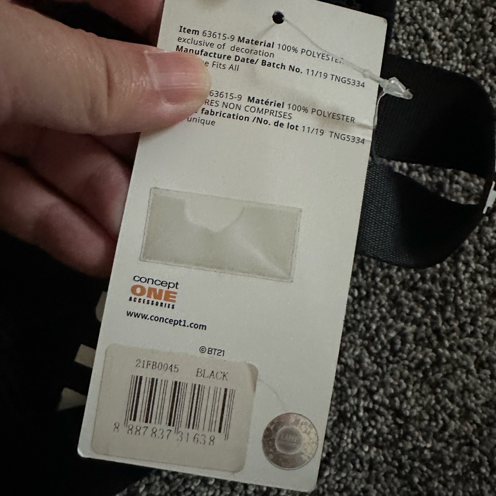 NWT Black BTS BT21 Kids Backpack - Picture 3 of 4